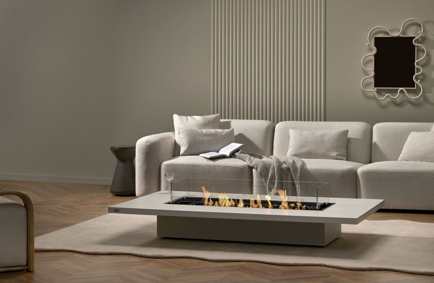 EcoSmart Fire - Daiquiri 70 - Gas Fire Pit Table - Graphite