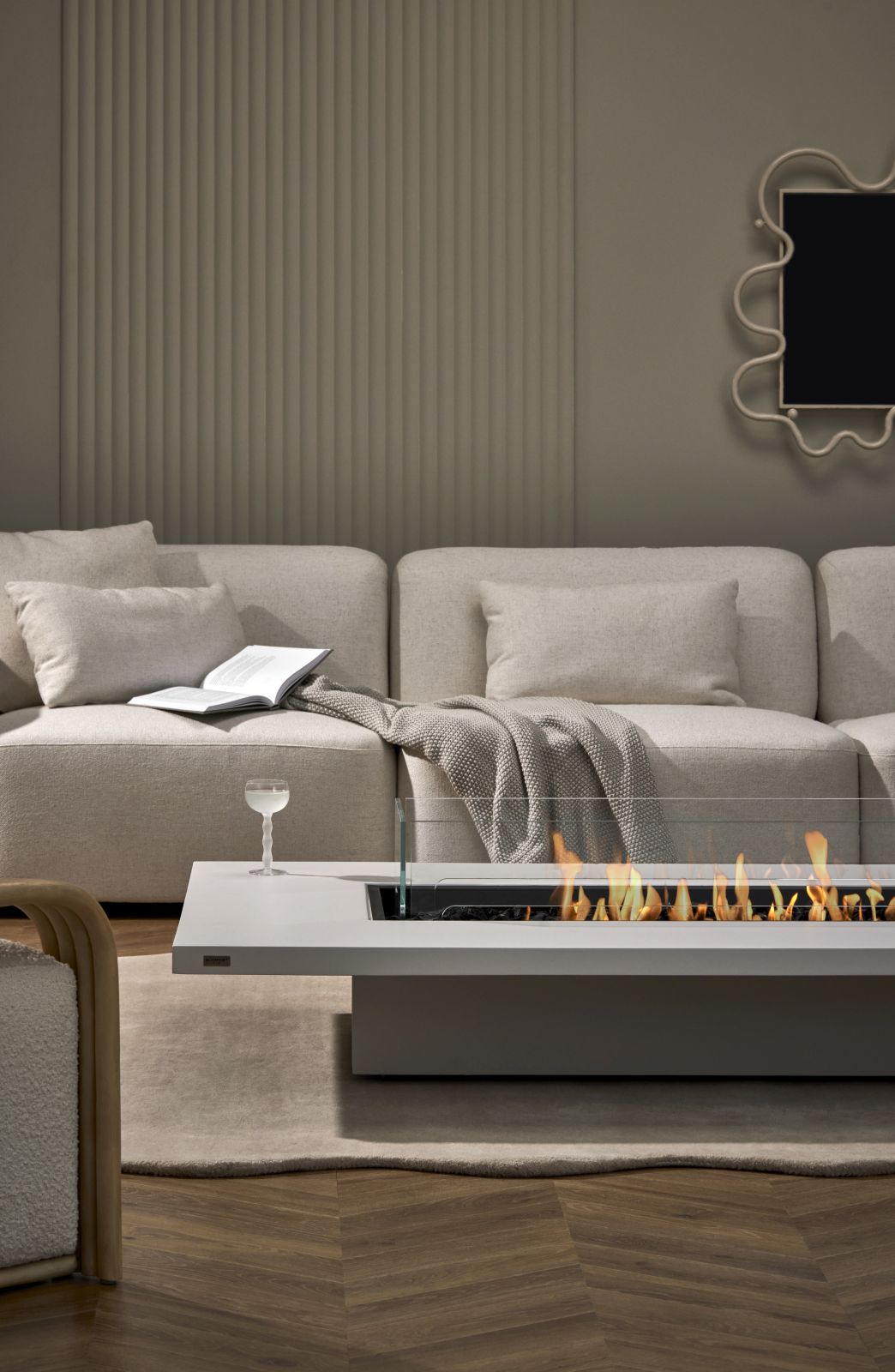 EcoSmart Fire - Daiquiri 70 - Gas Fire Pit Table - Natural