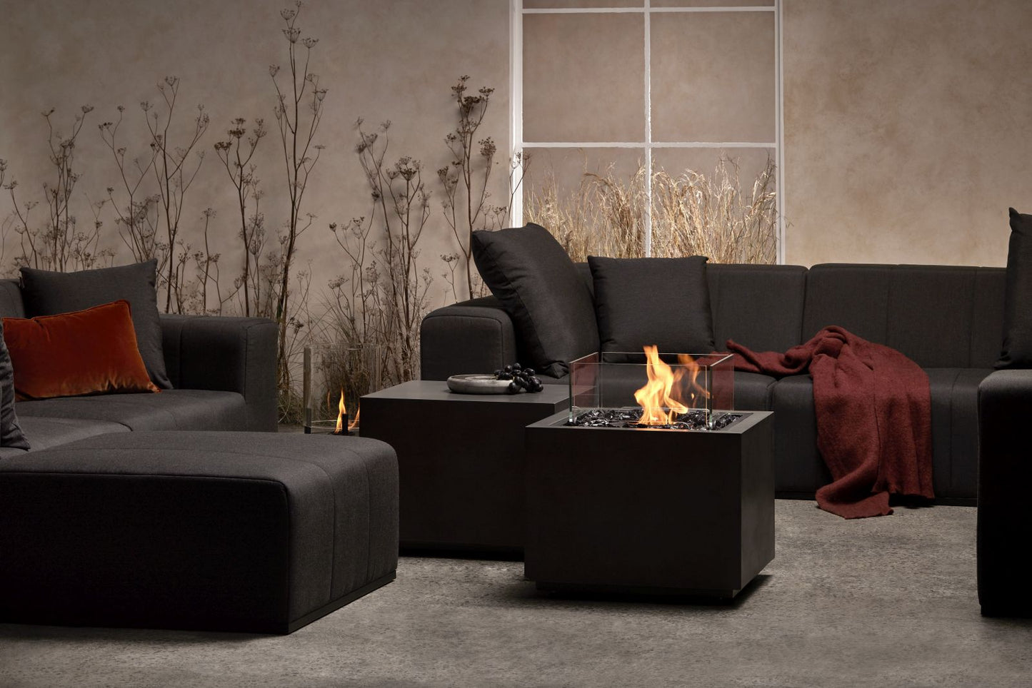 EcoSmart Fire - Sidecar 24 - Gas Fire Pit Table - Graphite