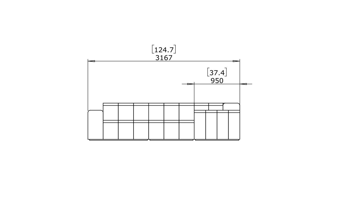 Connect Modular 5 L-Sectional - Indoor and Outdoor Modular Sofa