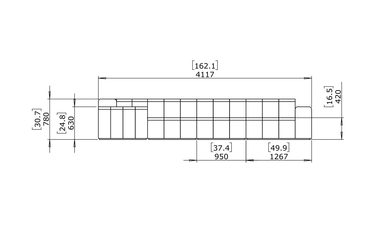 Connect Modular 6 L-Sectional - Indoor and Outdoor Modular Sofa