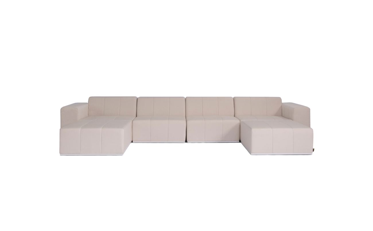 Connect Modular 6 U-Chaise Sectional - Indoor and Outdoor Modular Sofa