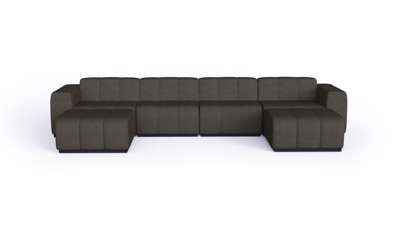 Connect Modular 6 U-Chaise Sectional - Indoor and Outdoor Modular Sofa
