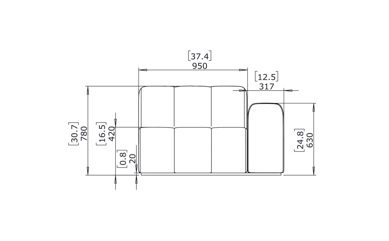 Connect R50 - Indoor and Outdoor Modular Sofa
