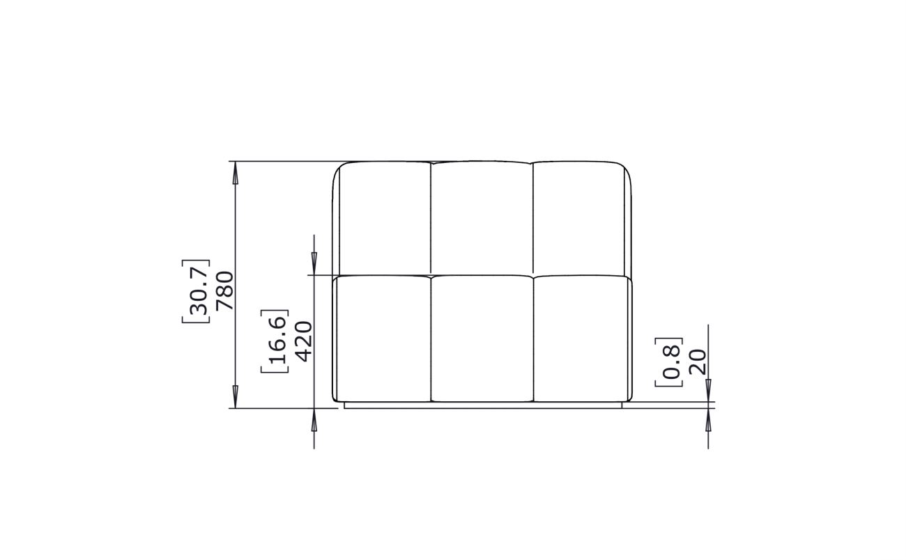 Connect S37 - Indoor and Outdoor Modular Sofa