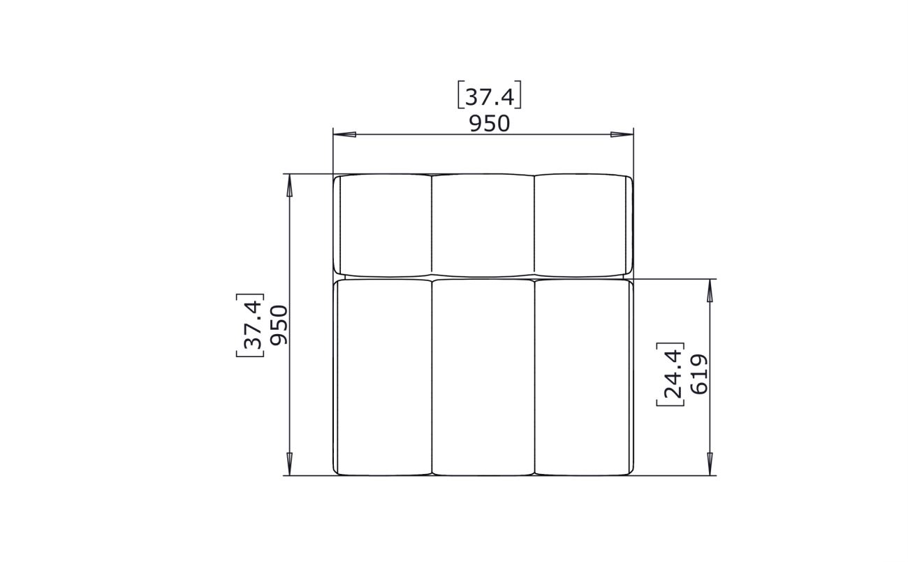 Connect S37 - Indoor and Outdoor Modular Sofa