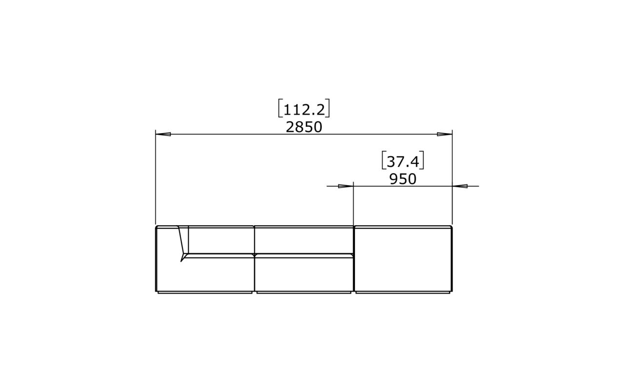Relax Modular 6 L-Sectional - Indoor and Outdoor Modular Sofa