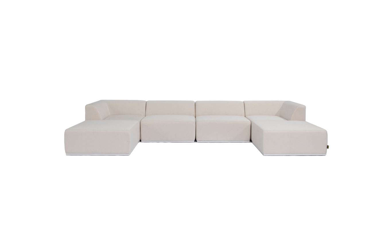 Relax Modular 6 U-Chaise Sectional - Indoor and Outdoor Modular Sofa