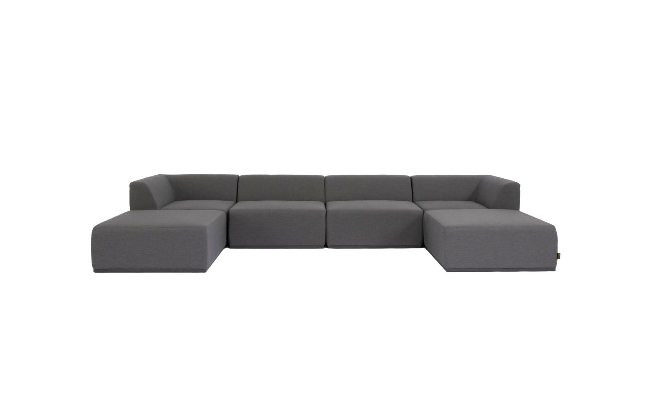 Relax Modular 6 U-Chaise Sectional - Indoor and Outdoor Modular Sofa
