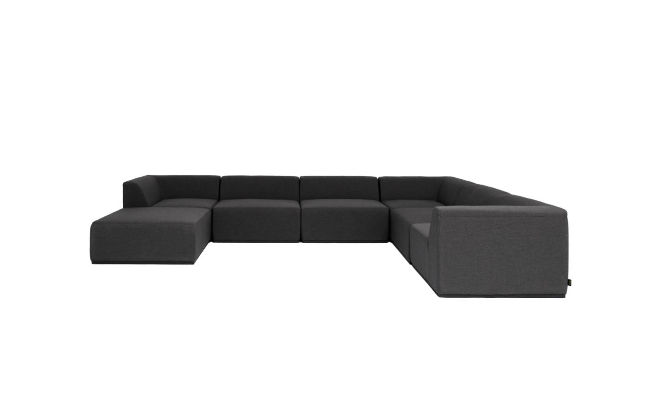 Relax Modular 7 U-Sofa Chaise Sectional - Indoor and Outdoor Modular Sofa