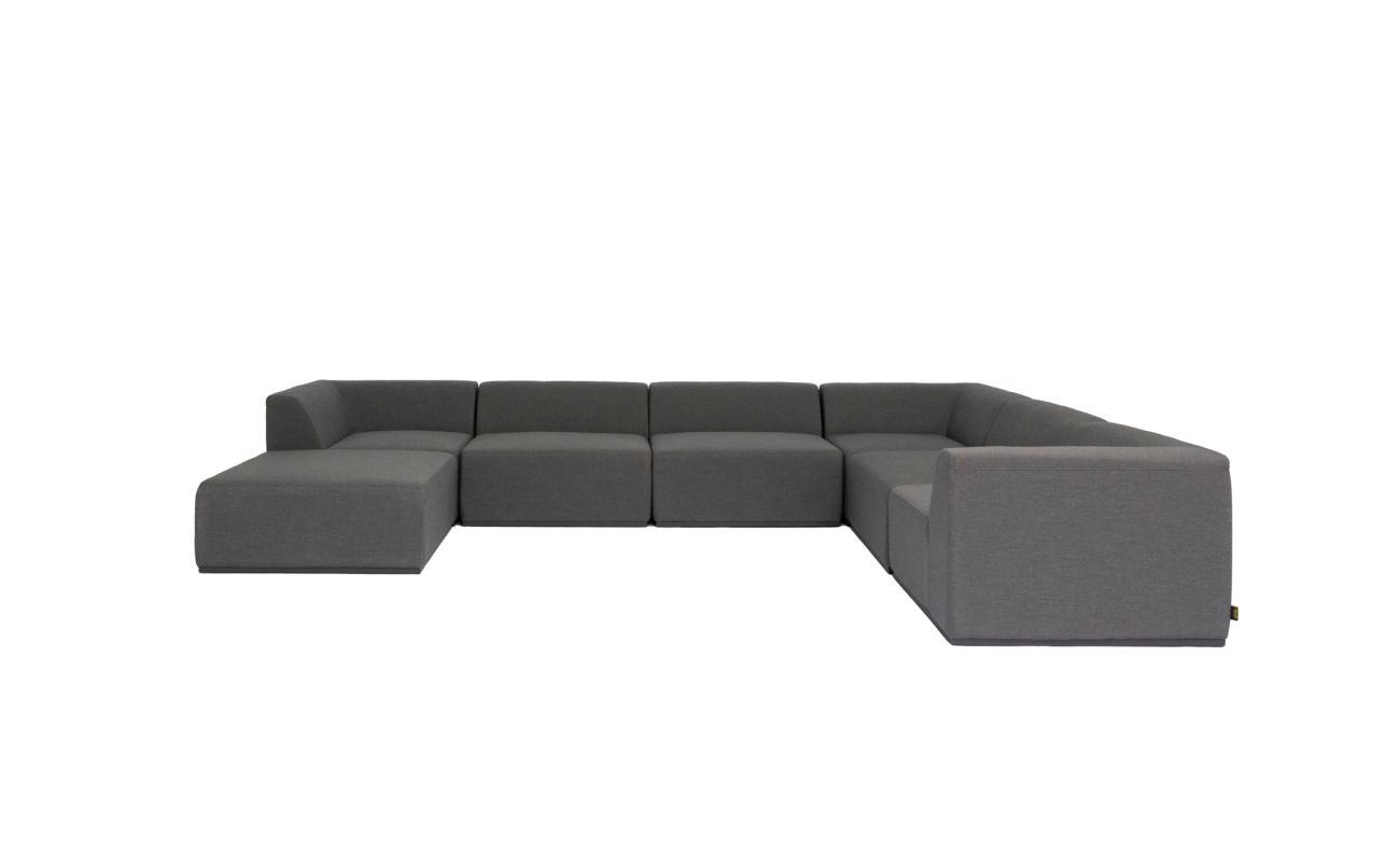 Relax Modular 7 U-Sofa Chaise Sectional - Indoor and Outdoor Modular Sofa