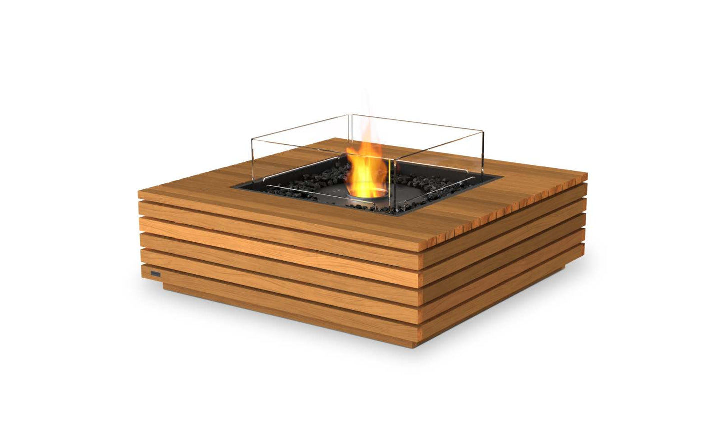 EcoSmart Fire - Base 40 - Fire Pit Table - Teak