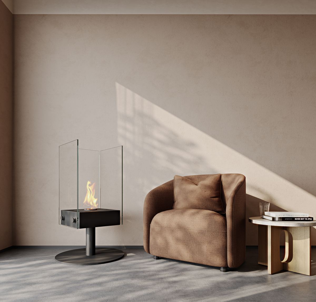 EcoSmart Fire - Orbit - Designer Fireplace - Black