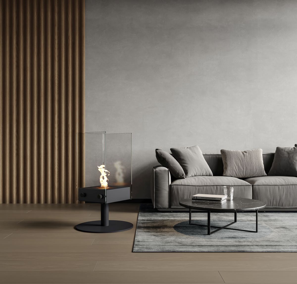 EcoSmart Fire - Orbit - Designer Fireplace - Black