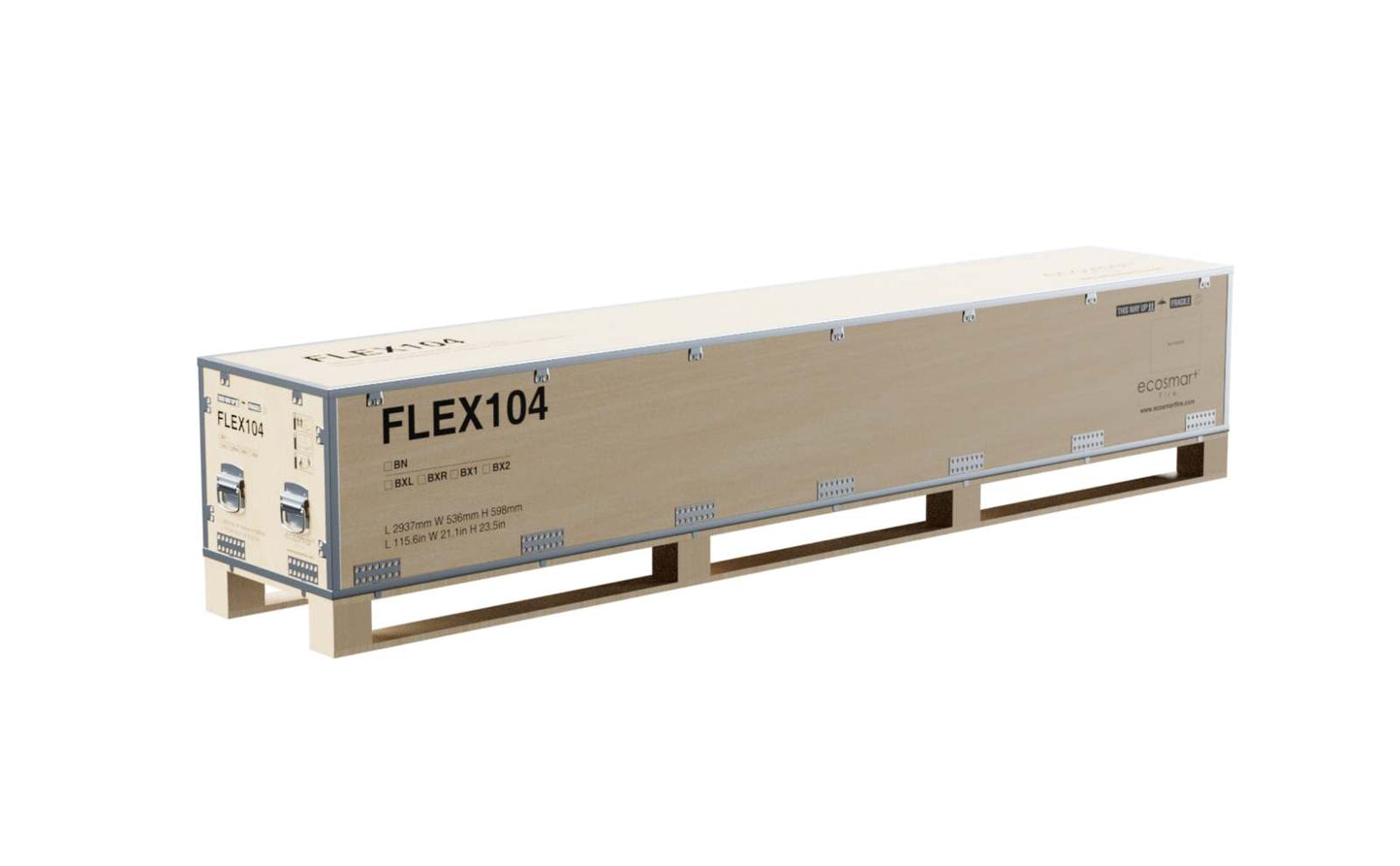 EcoSmart - Flex Fireplace 104BN.BX2 - Bench - Black