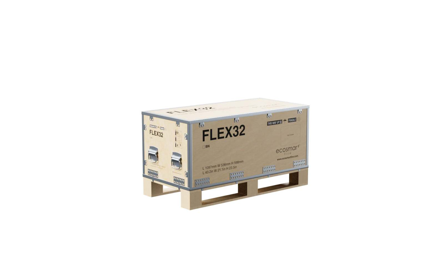 EcoSmart - Flex Fireplace 32BN - Bench - Black