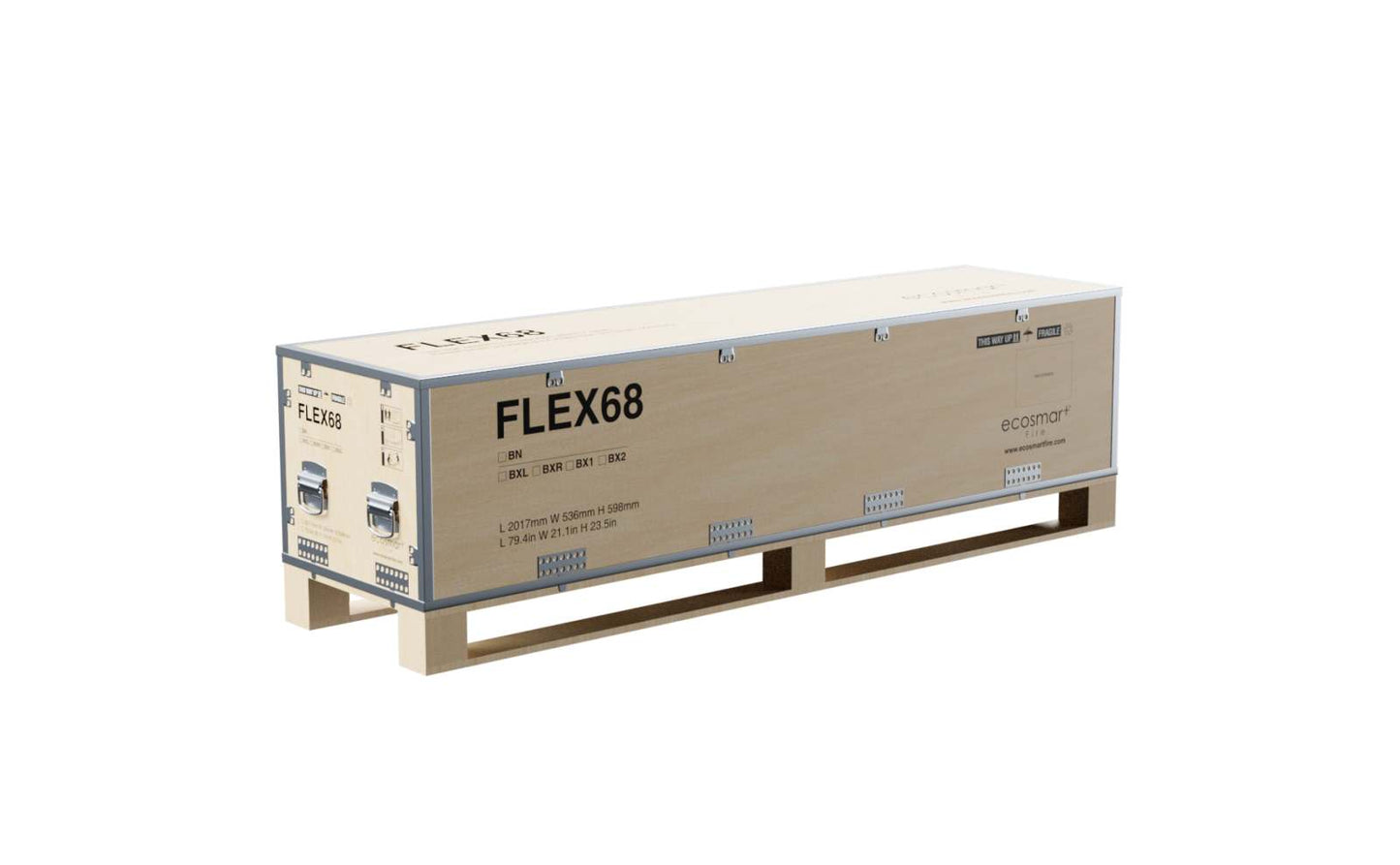 EcoSmart - Flex Fireplace 68BN.BX2 - Bench - Black