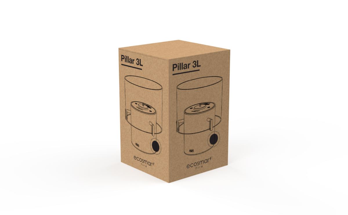 EcoSmart Fire - Pillar 3L - Designer Fireplace