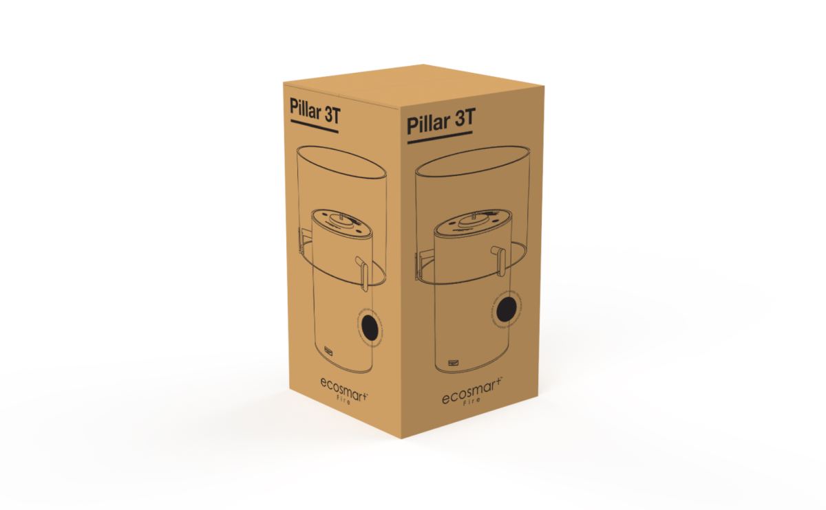 EcoSmart Fire - Pillar 3T - Designer Fireplace