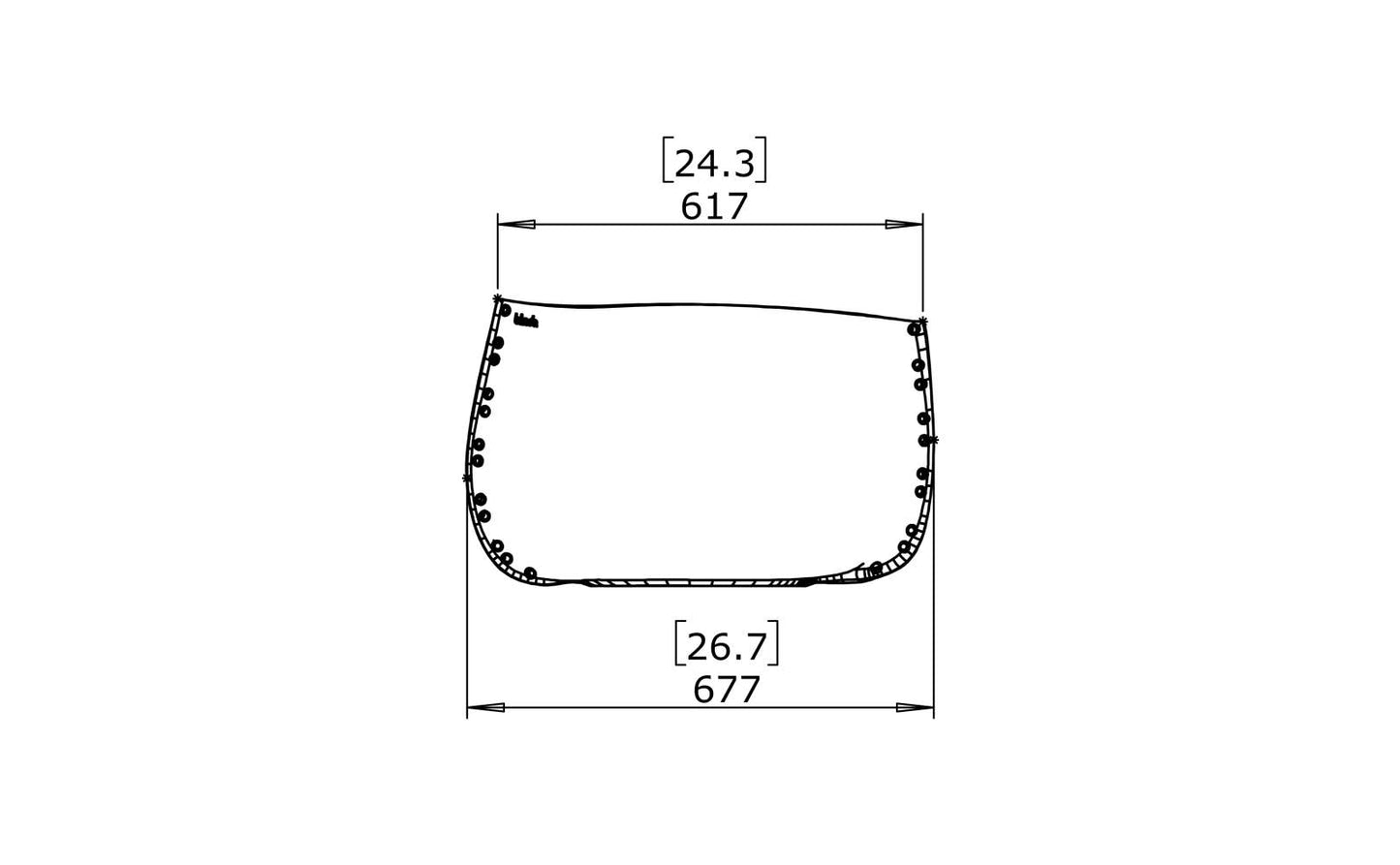 Blinde Design - Stitch 25 - Planter - Graphite