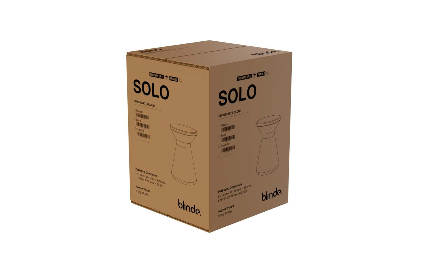 Blinde Design - Solo R1 - Stool - Graphite