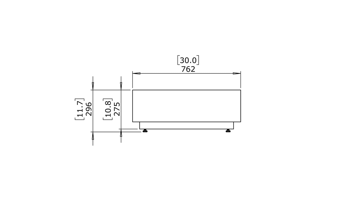 Blinde Design - Bloc L6 - Coffee Table - Graphite