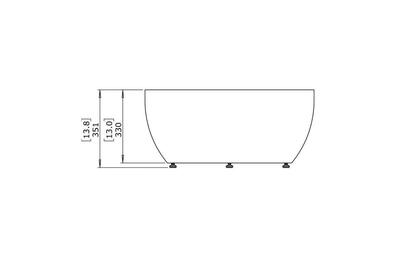 Blinde Design - Circ L2 - Coffee Table - Bone
