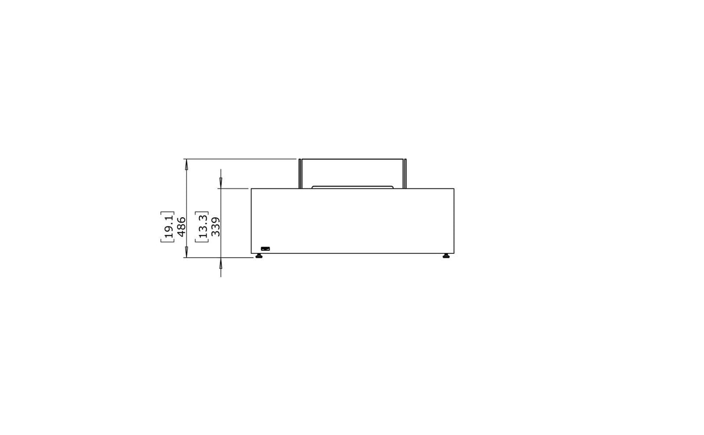 EcoSmart Fire - Base 40 - Fire Pit Table - Graphite