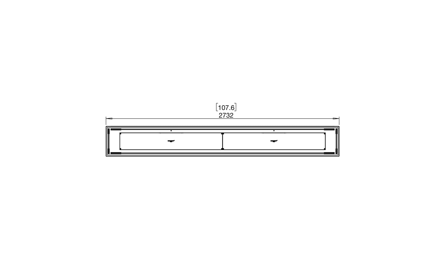 EcoSmart - Flex Fireplace 104BN - Bench - Black