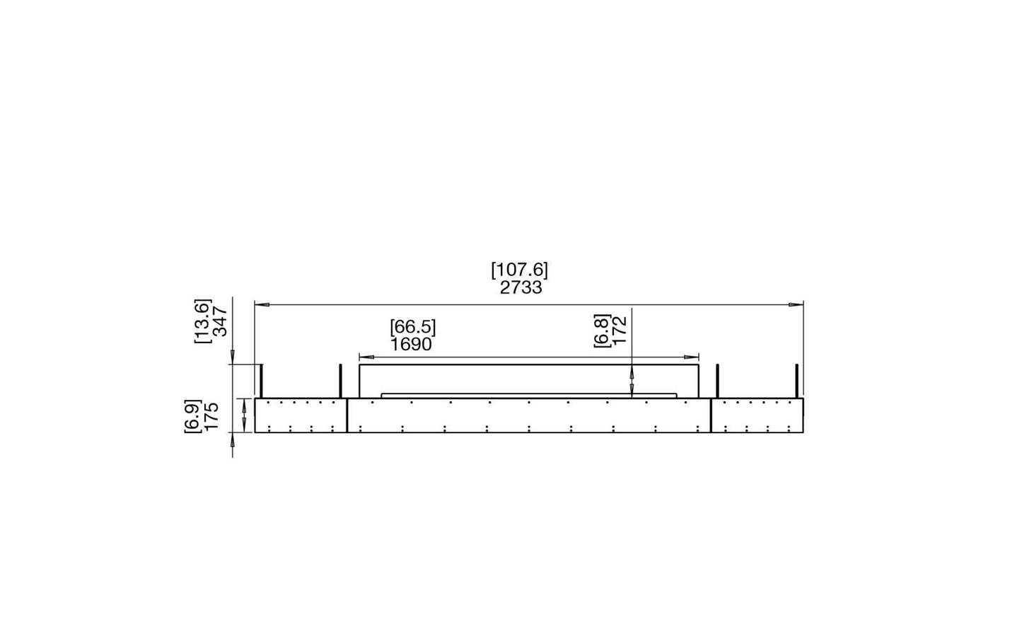 EcoSmart - Flex Fireplace 104BN.BX2 - Bench - Black
