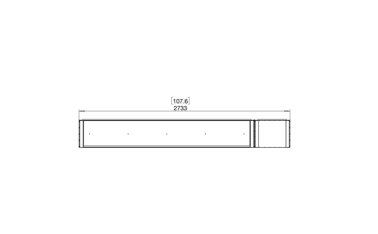 EcoSmart - Flex Fireplace 104BY.BXR - Bay - Black