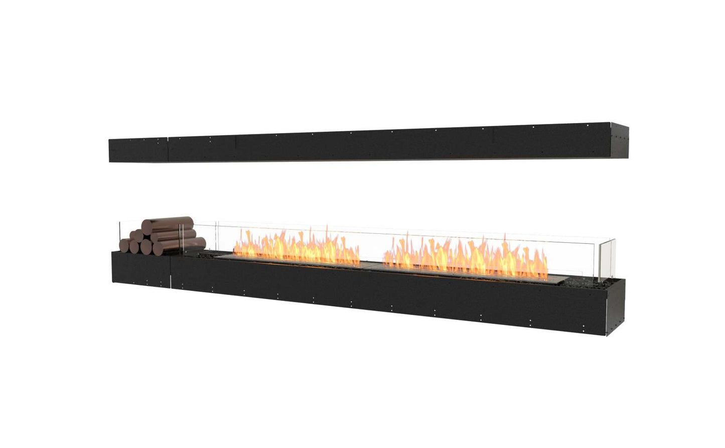 EcoSmart - Flex Fireplace 104IL.BX1 - Island - Black