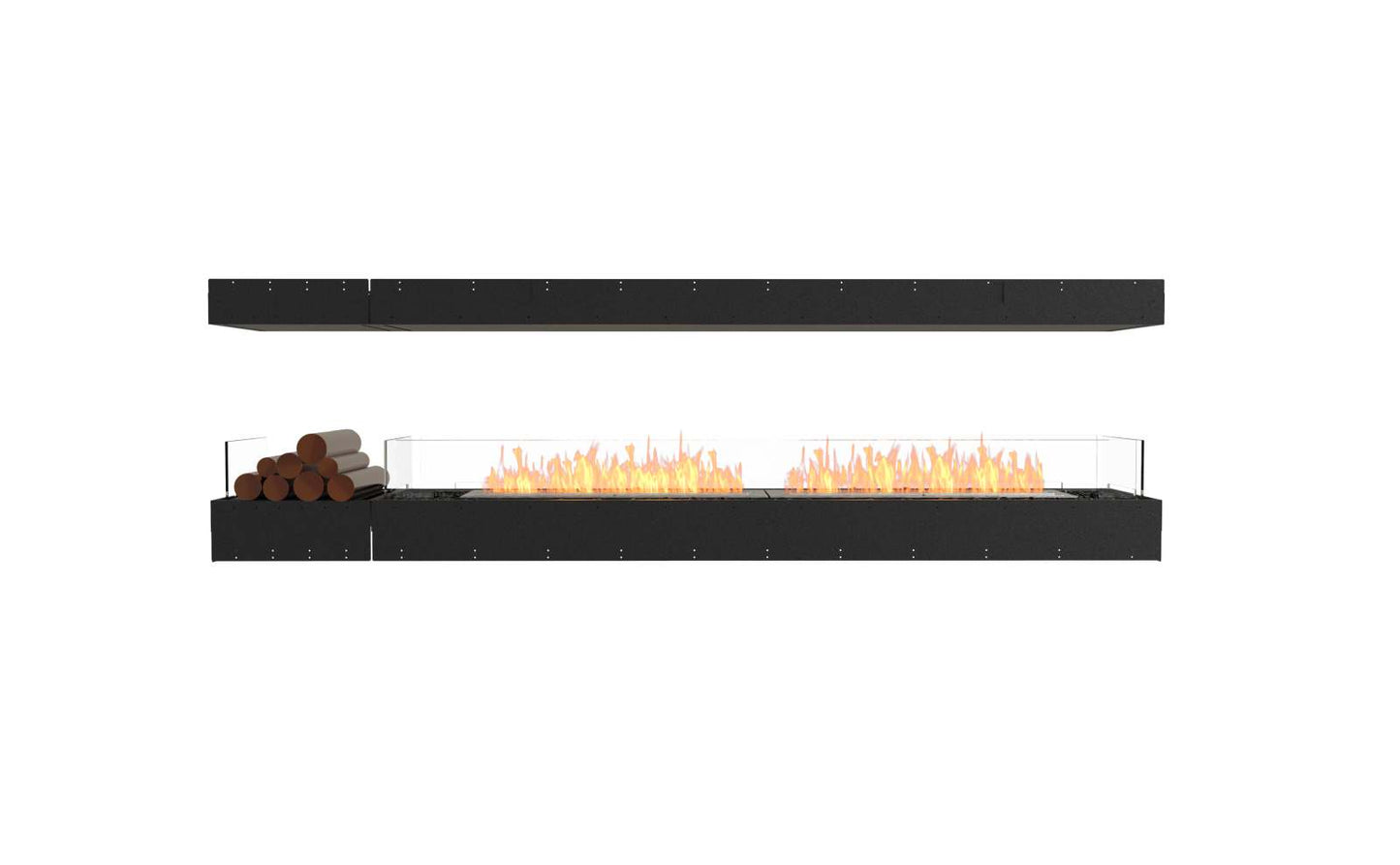 EcoSmart - Flex Fireplace 104IL.BX1 - Island - Black