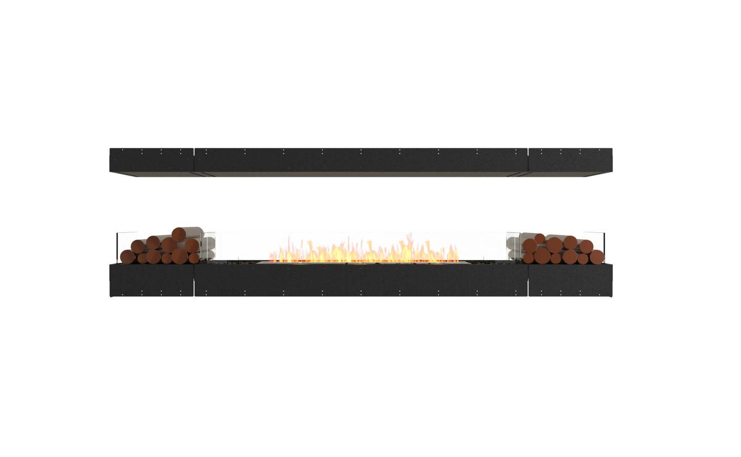 EcoSmart - Flex Fireplace 104IL.BX2 - Island - Black