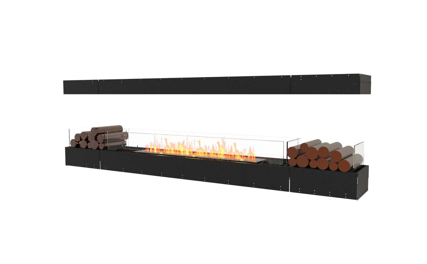 EcoSmart - Flex Fireplace 104IL.BX2 - Island - Black