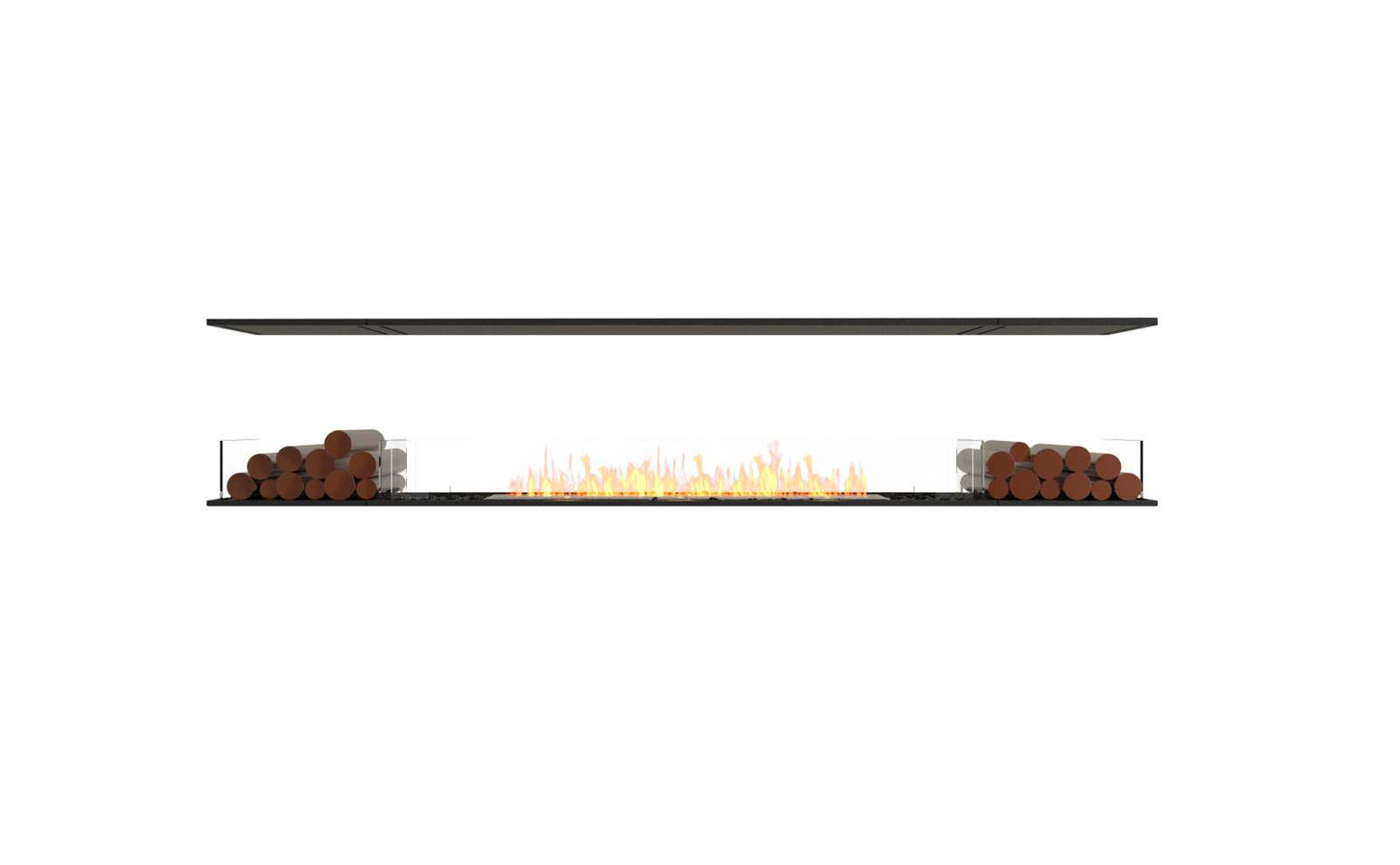 EcoSmart - Flex Fireplace 104IL.BX2 - Island - Black