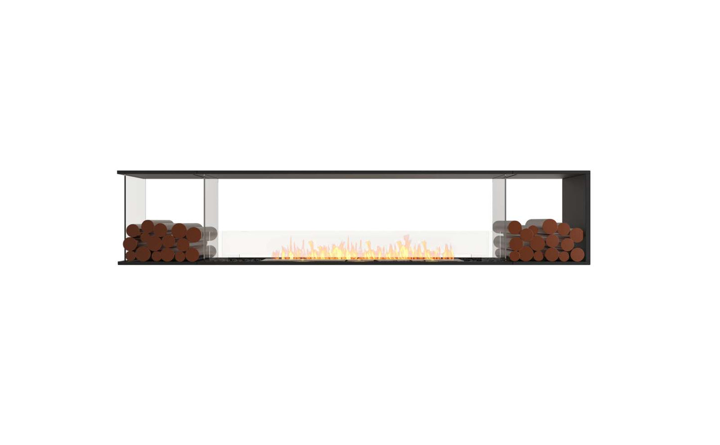 EcoSmart - Flex Fireplace 104PN.BX2 - Peninsula - Black