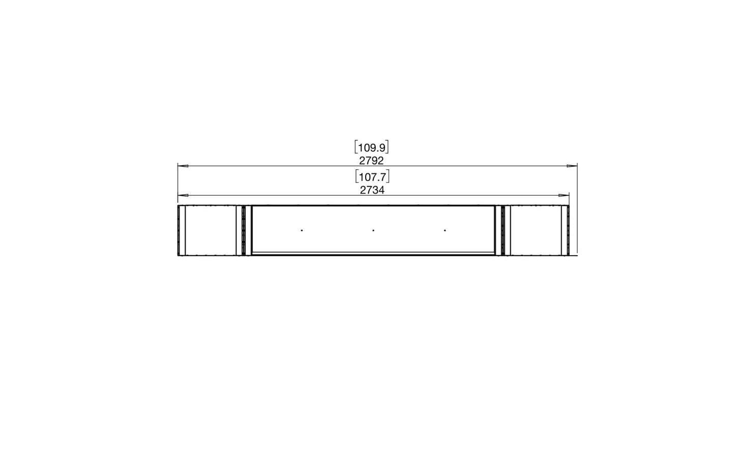 EcoSmart - Flex Fireplace 104PN.BX2 - Peninsula - Black