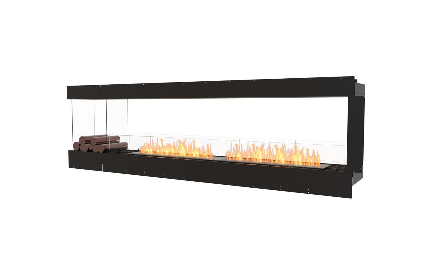 EcoSmart - Flex Fireplace 104PN.BXL - Peninsula - Black