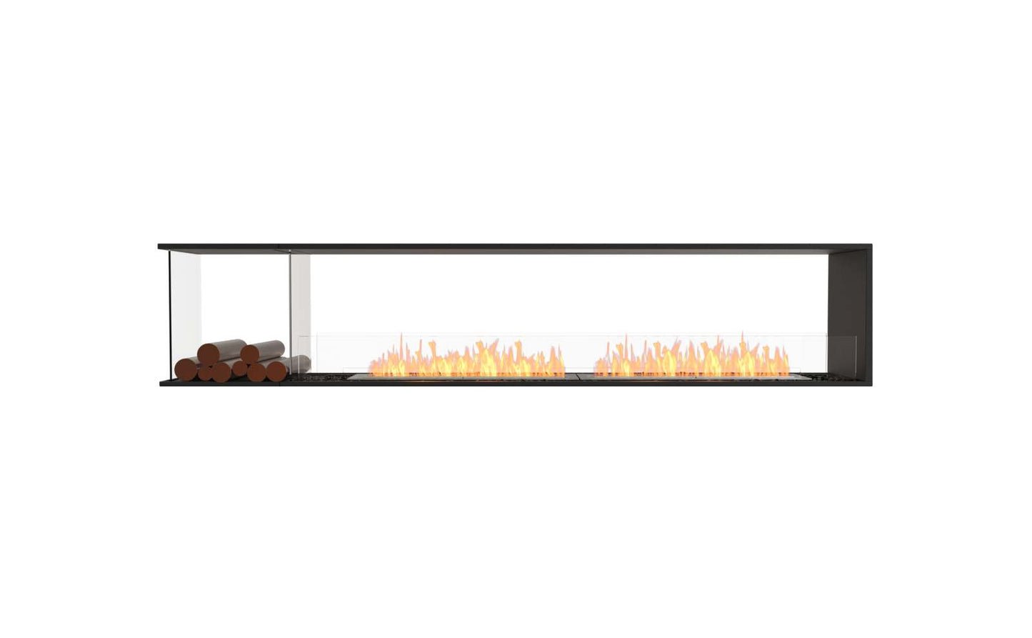 EcoSmart - Flex Fireplace 104PN.BXL - Peninsula - Black