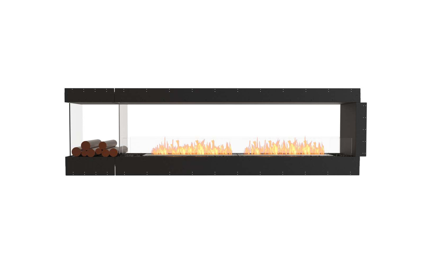 EcoSmart - Flex Fireplace 104PN.BXL - Peninsula - Black