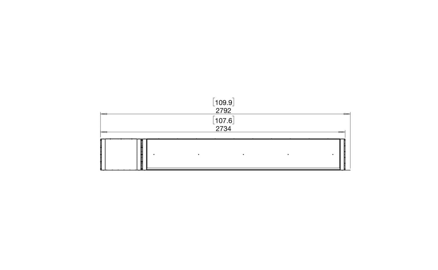 EcoSmart - Flex Fireplace 104PN.BXL - Peninsula - Black