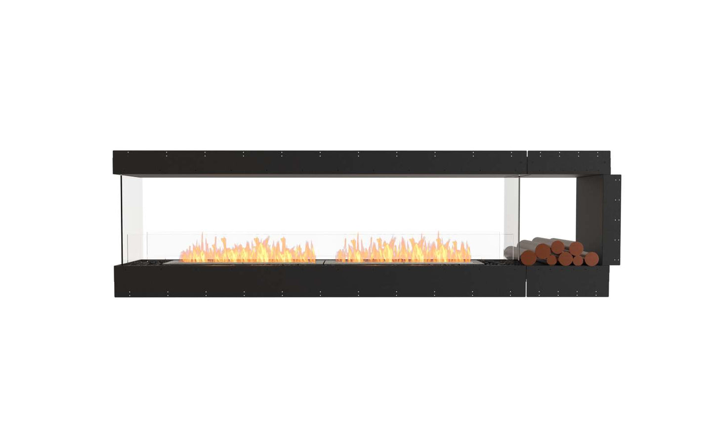 EcoSmart - Flex Fireplace 104PN.BXR - Peninsula - Black