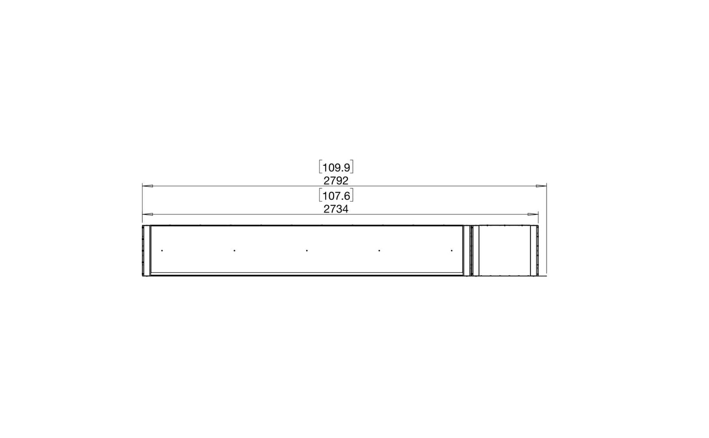 EcoSmart - Flex Fireplace 104PN.BXR - Peninsula - Black