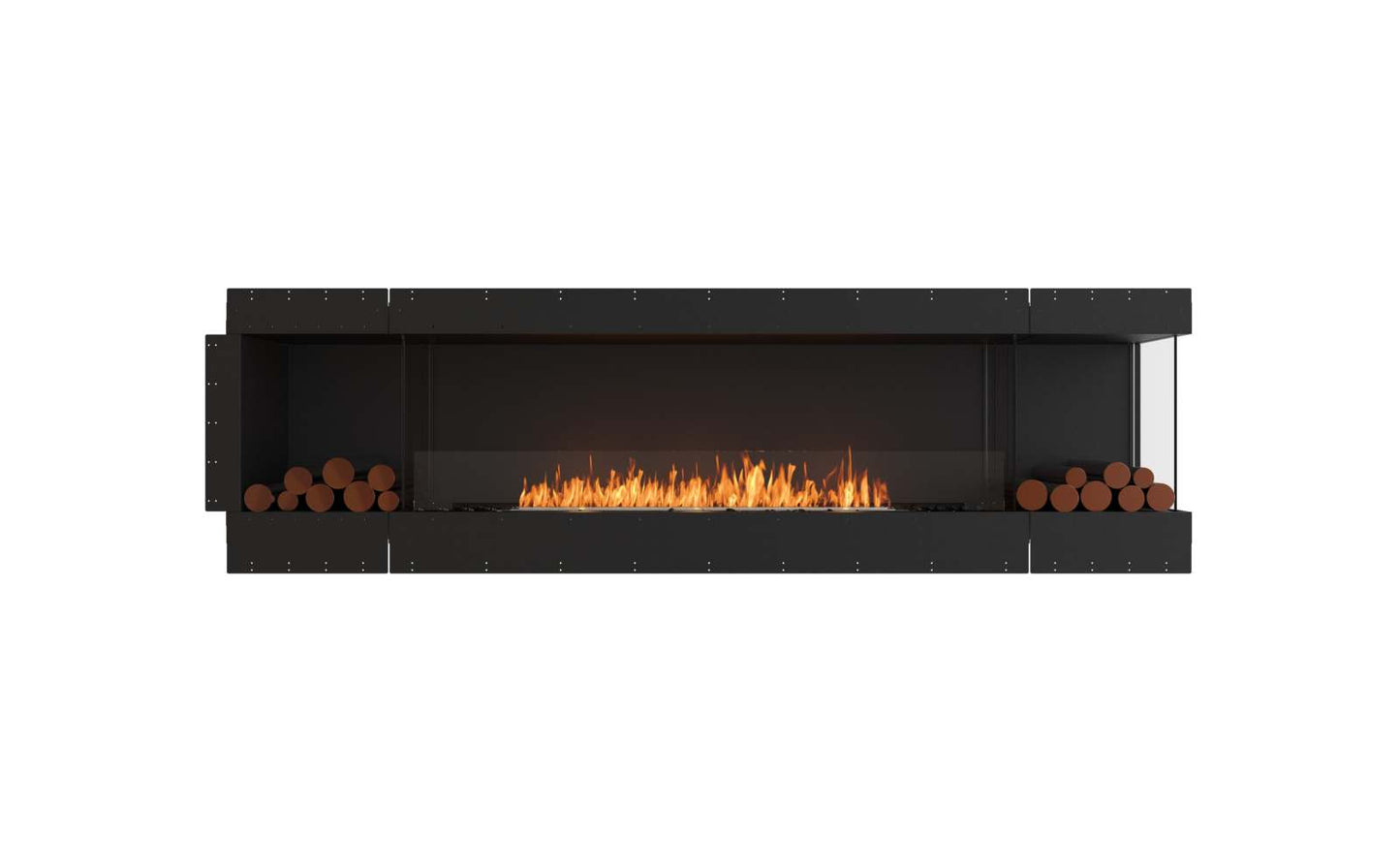 EcoSmart - Flex Fireplace 104RC.BX2 - Right Corner - Black