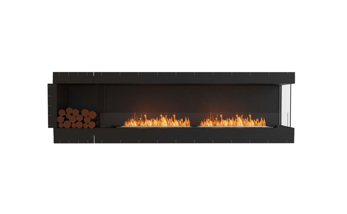 EcoSmart - Flex Fireplace 104RC.BXL - Right Corner - Black