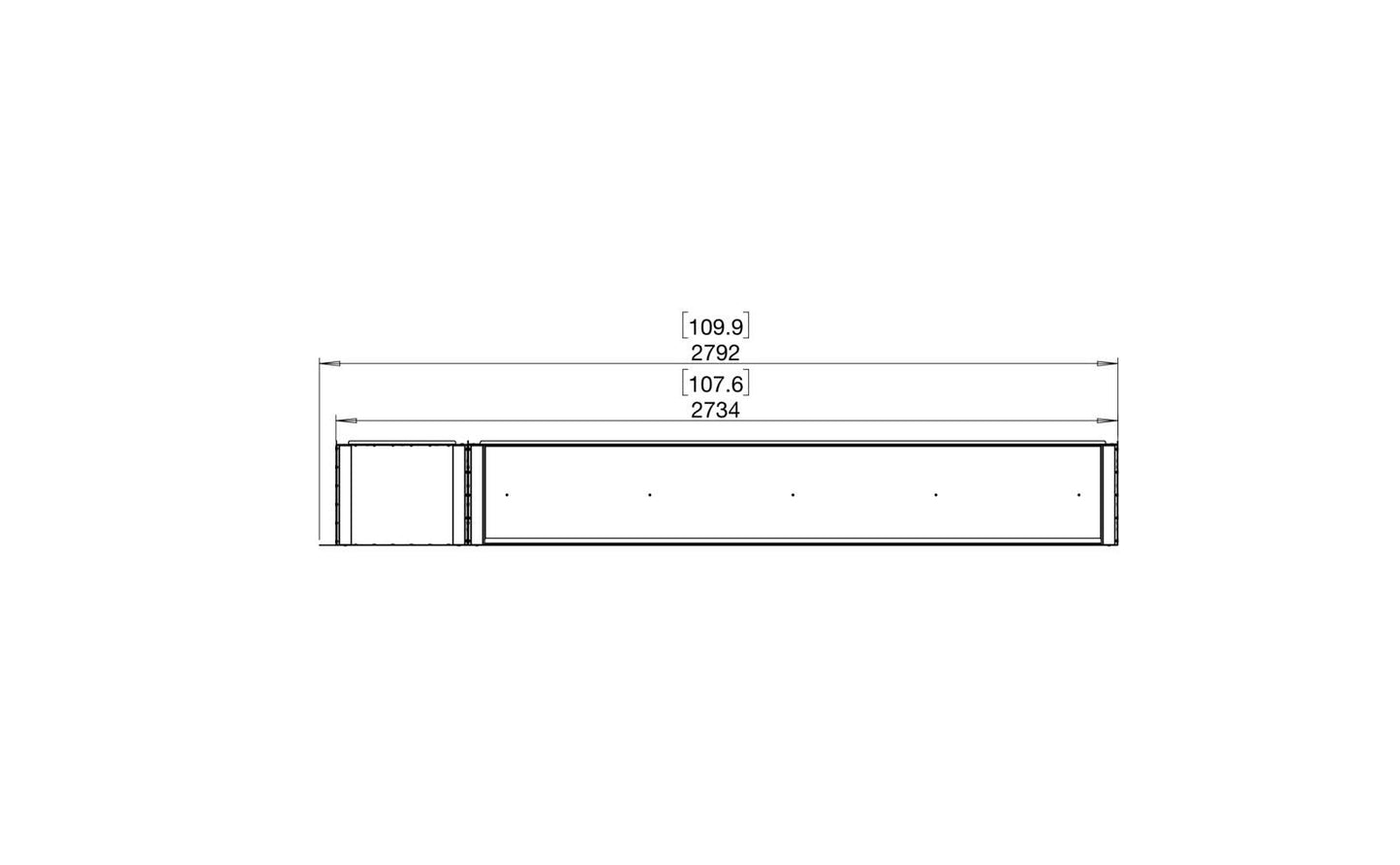 EcoSmart - Flex Fireplace 104RC.BXL - Right Corner - Black