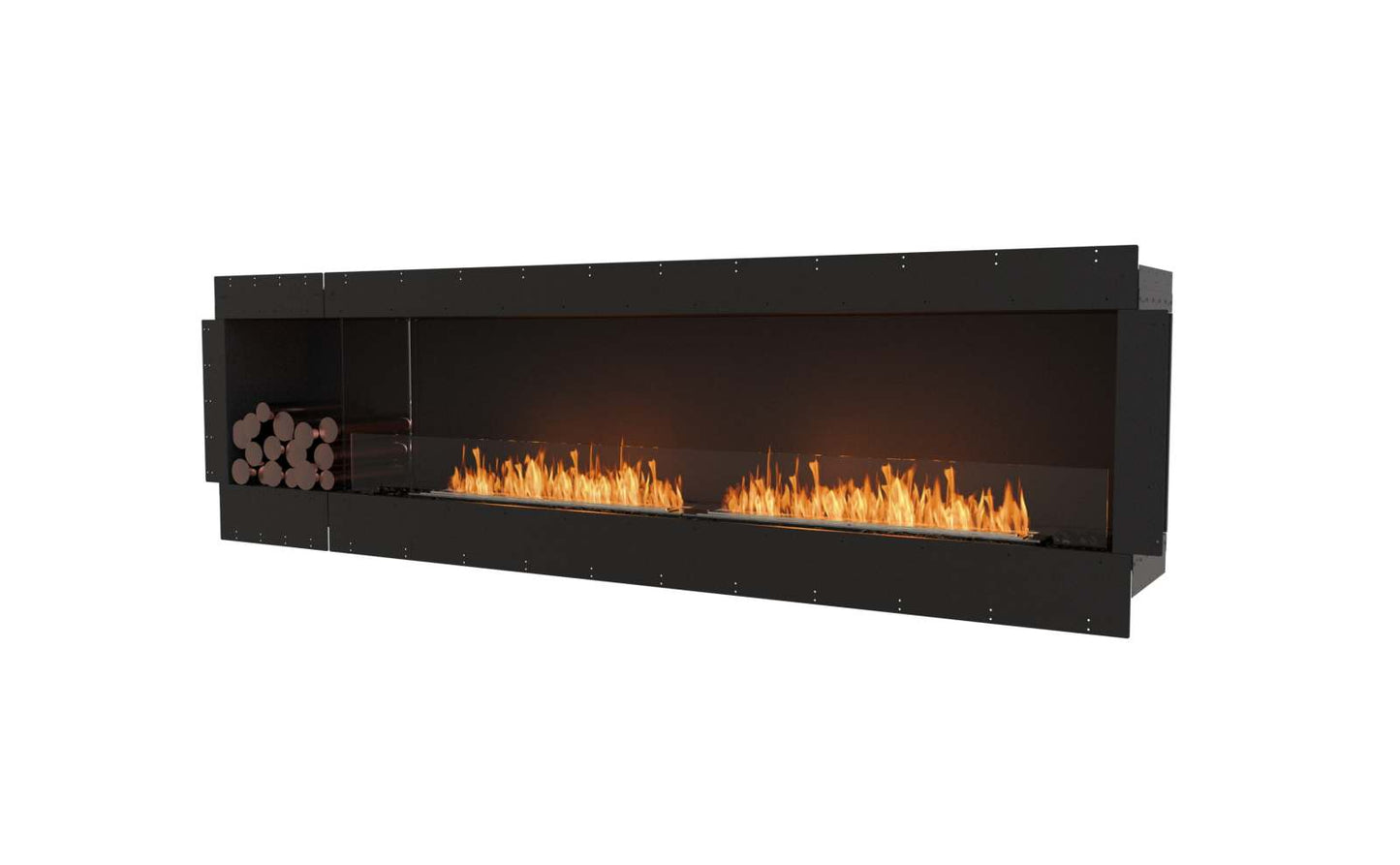 EcoSmart - Flex Fireplace 104SS.BXL - Single Sided - Black