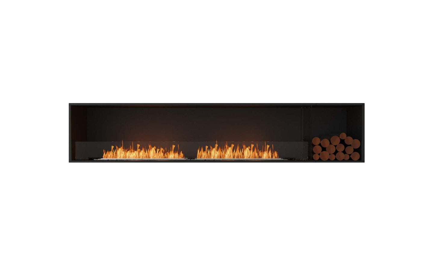 EcoSmart - Flex Fireplace 104SS.BXR - Single Sided - Black