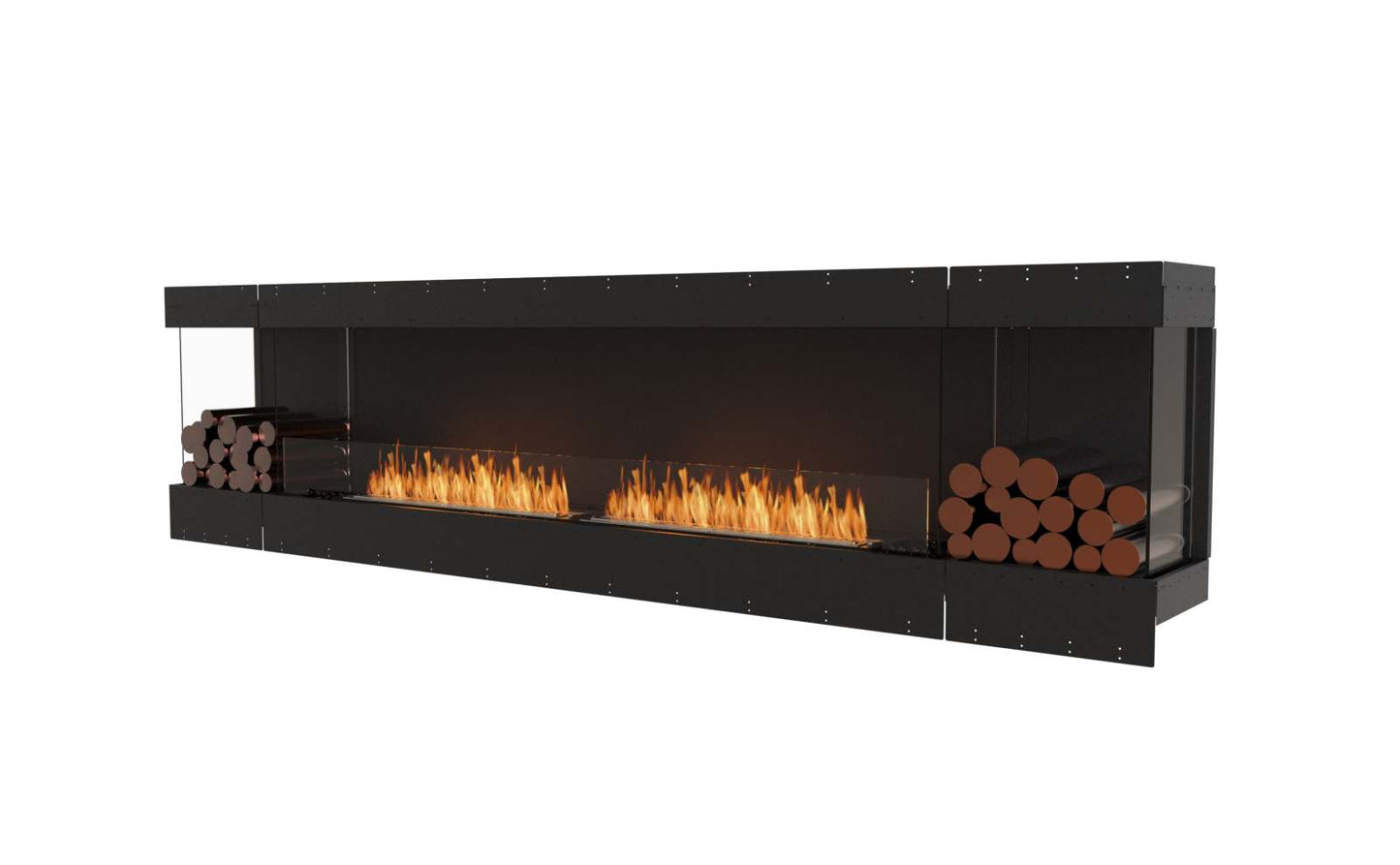 EcoSmart - Flex Fireplace 122BY.BX2 - Bay - Black